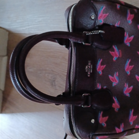 Coach Happy Birds Mini Bennett Satchel - Picture 3 of 6